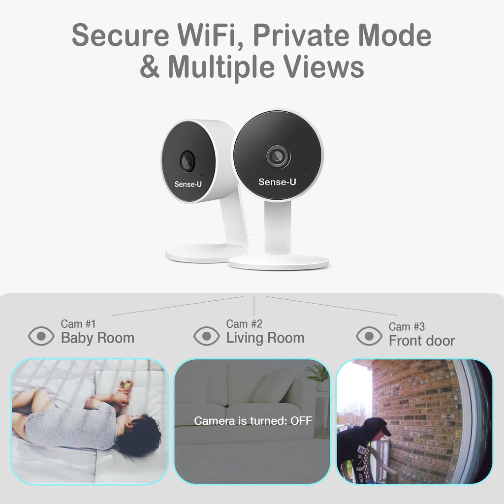 Sense-U AI Indoor Baby & Home Security Camera